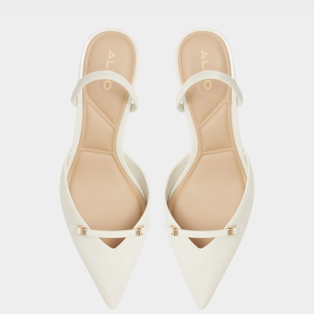 ALDO Cream Pointed Toe Heels